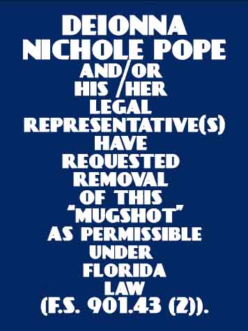 DEIONNA NICHOLE POPE  Pics