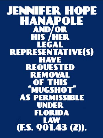JENNIFER HOPE HANAPOLE  Info, Photos, Data, and More About JENNIFER HOPE HANAPOLE  / JENNIFER HOPE HANAPOLE  Tampa Area